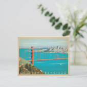 Carte Postale San Francisco, CA - Golden Gate (Debout devant)