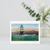 Carte Postale San Francisco, CA Mile Rock Light House (Debout devant)