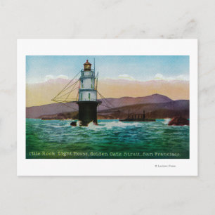 Carte Postale San Francisco, CA Mile Rock Light House