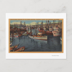 Carte Postale San Francisco, CA Purse-Seiners à Fisherman's