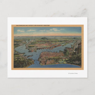 Carte Postale San Francisco, CAAerial View from West