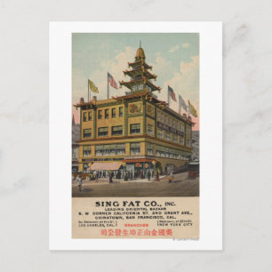 Carte Postale San Francisco, CAChinatown AdSing Fat Co.