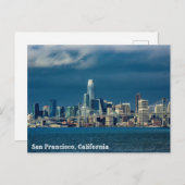 Carte Postale San Francisco, California Bay Skyline (Devant / Derrière)