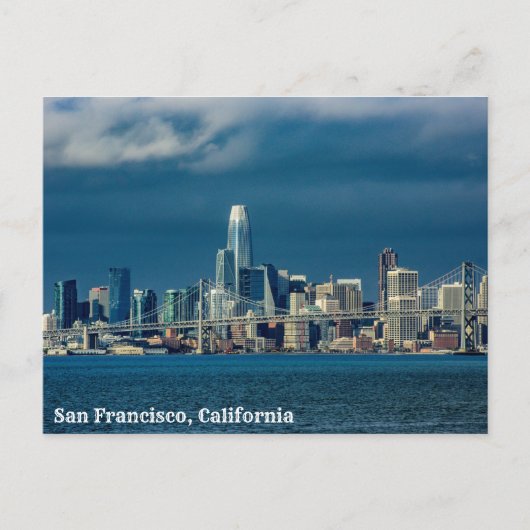 Carte Postale San Francisco, California Bay Skyline (Devant)