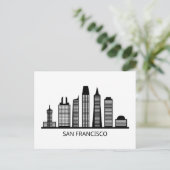 Carte postale San Francisco California Skyline (Debout devant)