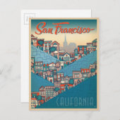 Carte Postale San Francisco, Californie (Devant / Derrière)