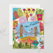 Carte Postale San Francisco, Californie (Devant / Derrière)