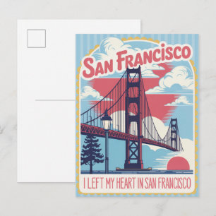 Carte Postale San Francisco Californie États-Unis Voyage Vintage