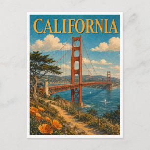 Carte Postale San Francisco Californie Golden Gate GeoSaga