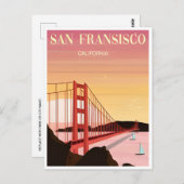 Carte Postale San Francisco Californie Vvacances Vintages (Devant / Derrière)