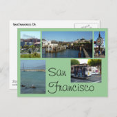 Carte Postale San Francisco Collage (Devant / Derrière)