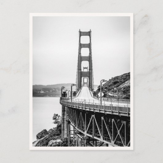 Carte Postale San Francisco Golden Gate Bridge Black & White (Devant)