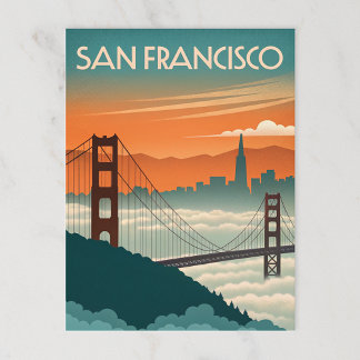 Carte Postale San Francisco : Le charme fou de Golden Gate