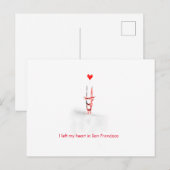 Carte postale San Francisco Love (Devant / Derrière)