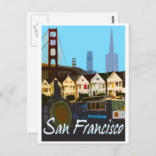 Carte postale San Francisco Montage (Devant / Derrière)