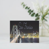 Carte Postale San Francisco Night Sky Line Golden Gate Bridge (Debout devant)