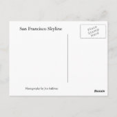 Carte Postale San Francisco Skyline (Dos)