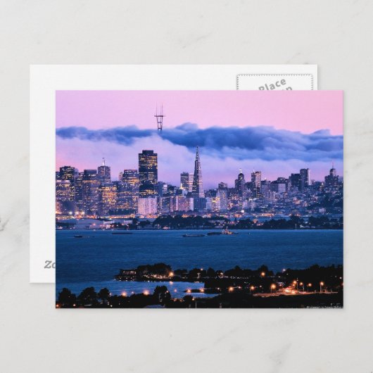 Carte postale San Francisco Skyline (Devant / Derrière)