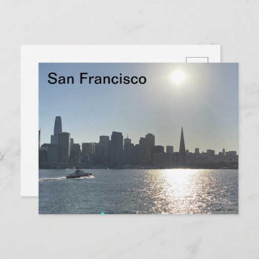 Carte Postale San Francisco Skyline (Devant / Derrière)