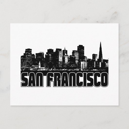 Carte Postale San Francisco Skyline (Devant)