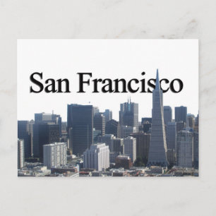 Carte Postale San Francisco Skyline avec San Francisco dans le c