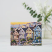 Carte Postale San Francisco Victorian Houses California (Debout devant)