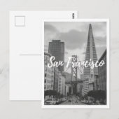 Carte Postale San Francisco Voyage Vintage  (Devant / Derrière)