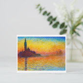 Carte Postale San Giorgio Maggiore à Dusk Claude Monet (Debout devant)
