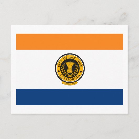 Carte postale San Jose Flag (Devant)