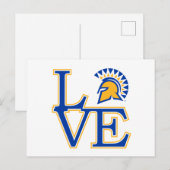 Carte Postale San Jose State Love (Devant / Derrière)