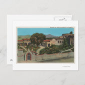 Carte Postale San Juan Capistrano, CAView de la mission (Devant / Derrière)