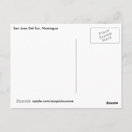 Carte Postale "San Juan Del Sur Nicaragua" (Dos)