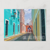 Carte Postale San Juan Porto Rico Pastels Magnifiques (Devant)