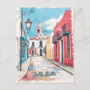 Carte Postale San Juan Porto Rico Travel