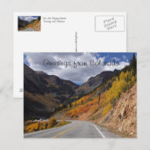 Carte Postale San Juan Skyway entre Durango et Silverton (Devant / Derrière)