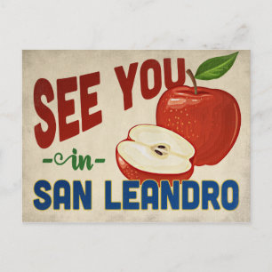 Carte Postale San Leandro California Apple - Vintage voyage