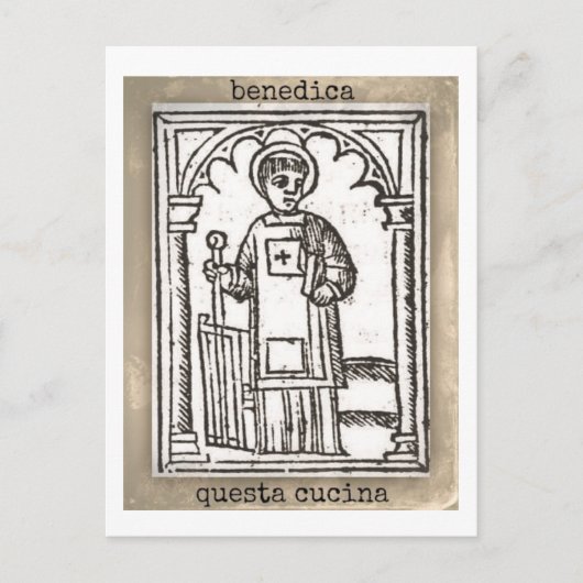 Carte Postale San Lorenzo, Bless this Kitchen (Devant)