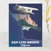 Carte postale San luis obispo California (Fleur jaune)