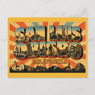 Carte Postale San Luis Obispo Californie Ville Universitaire Vin