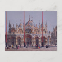 San Marco, Venice, engraved by Brizeghel (litho)