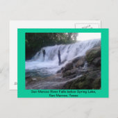 Carte postale San Marcos River Falls (Devant / Derrière)