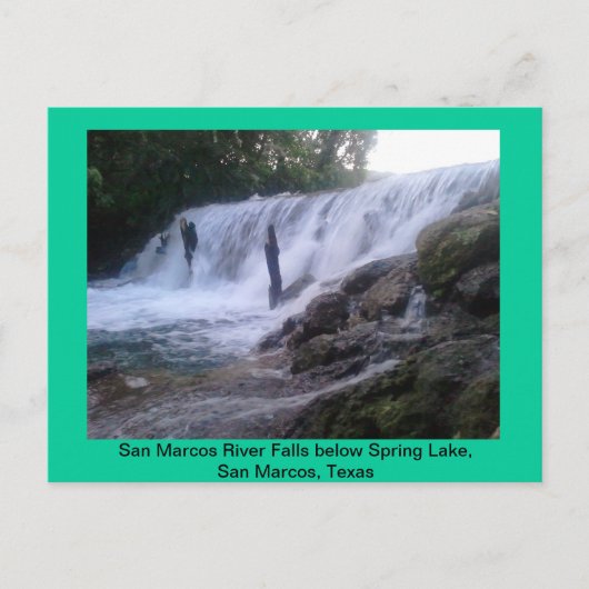 Carte postale San Marcos River Falls (Devant)