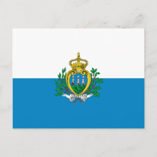 Carte postale San Marino Flag