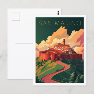 Carte Postale San Marino Lieu de voyage célèbre