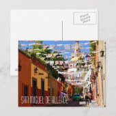 Carte postale San Miguel de Allende Mexique (Devant / Derrière)