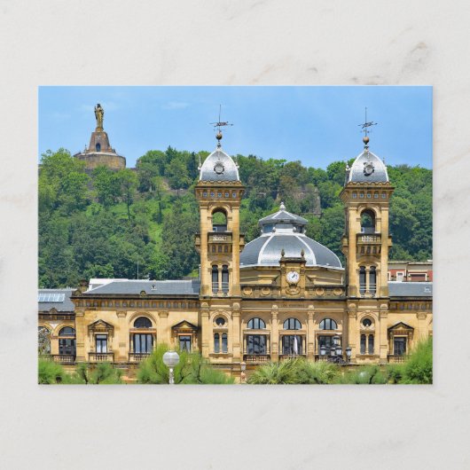 Carte Postale San Sebastian. Vue sur la statue du Christ. (Devant)