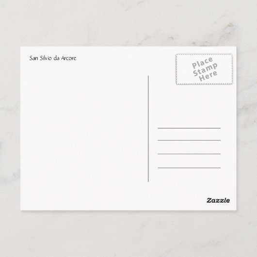 Carte Postale San Silvio da Arcore (Dos)