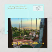 Carte postale San Simeon Ocean View (Devant / Derrière)