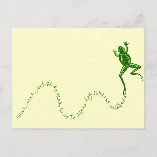 Carte Postale Sana rana (Devant)