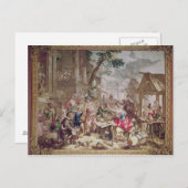 Carte Postale Sancho Panza et le vendeur de noix (Devant / Derrière)